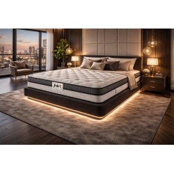 ENSEMBLE LE BRIGHTON - Matelas 1 Place + Sommier